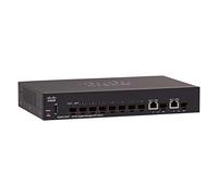 Cisco Switch administrado SG350-10SFP de Cisco de 10 puertos Gigabit Ethernet (GbE) con 8 ranuras SFP más 2 SFP de combinación Gigabit Ethernet, protección limitada de por vida (SG350-10SFP-K9-EU)