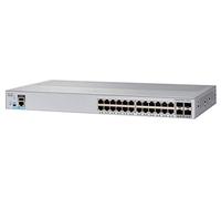 Cisco Switch de Red Catalyst 2960L-SM-24TQ, 24 Puertos GbE, 4 Puertos de Enlace Ascendente SFP+ de 10 G, Funcionamiento sin Ventilador, garantía Limitada de por Vida Mejorada (WS-C2960L-SM-24TQ)