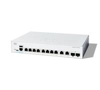 Cisco Switch Inteligente Catalyst 1200-8T-E-2G, GE de 8 Puertos, PS Externa, Combo GE 2x1, protección Limitada de por Vida (C1200-8T-E-2G)