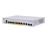 Cisco Switch inteligente Cisco Business CBS250-8PP-E-2G | 8 puertos GE | PoE parcial | Proveedor de alimentación externa | 2 x 1 G combinados | Protección limitada de por vida (CBS250-8PP-E-2G)