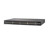 Cisco Switch inteligente SF250-48HP de Cisco con 48 puertos Fast Ethernet más PoE de 195 W y 4 puertos Gigabit Ethernet (GbE), protección limitada de por vida (SF250-48HP-K9-EU)