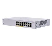 Cisco Switch no administrado para Empresas CBS110-16PP-D | GE de 16 Puertos | PoE Parcial | Protección Limitada de por Vida (CBS110-16PP-D)