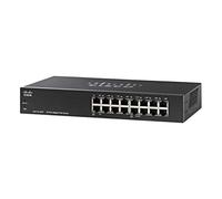Cisco Switch no administrado SG110-16HP de Cisco con 16 puertos Gigabit Ethernet (GbE) más PoE de 64 W, protección limitada de por vida (SG110-16HP-EU)