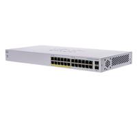 Cisco Switch no gestionado Cisco® Business CBS110-24PP-D | 24 Puertos GE | PoE Parcial | 2 x SFP de 1 G compartidos | Protección Limitada de por Vida (CBS110-24PP-D)