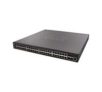 Cisco SX550X-52 Conmutador administrado apilable 10GBase-T de 52 Puertos - 52 Puertos - manejable - Soporte de 2 Capas, Negro