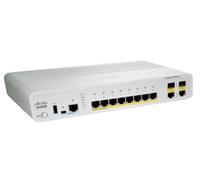 Cisco WS-C2960C-8PC-L - Switch de Red (8 x RJ-45, 1 Gbit/s, 10/100 Mbps), Blanco