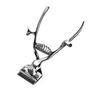 Ciseaux De Toilettage Mécanique - Tondeuse À Main en Métal Robusta (15,5 cm) | Batería Sans Ni Fil | Pour Retouches Poils Longs Et Épais | Días de inodoro Rétro (De Zinc)