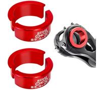 CiShow Adaptador Manillar Bicicleta 4 Piezas - Arandelas de Aluminio 25.4-31.8mm con Cuña