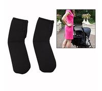 Cisixin 2pcs Fundas Protectoras en Neopreno, Black Doble Funda de Mando para Carrito