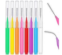 Cisixin 80 Piezas Cepillos Interdentales, Palillos Interdentales, Cepillo de Higiene Dental Bucal, Cepillo de Limpieza Dental, Eliminan Eficazmente la Placa y los Restos de Alimento