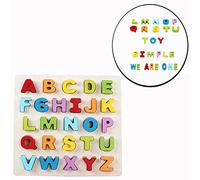 Cisixin Arco Iris Juguetes para Desarrollo de Bebé Inglés Alfabeto de Mayúsculas