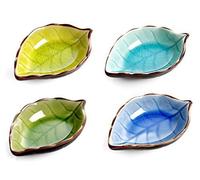 Cisixin Cuencos Plato Condimento，Juego de 4 Recipientes para Salsa y Condimentos de Todo Tipo