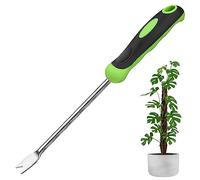 Cisixin Extractor de Maleza de Acero Inoxidable, Extractor Manual de Malas Hierbas, Herramientas de Desmalezado, Horquilla de Desmalezador para Plantar al Aire Libre, Jardín, Césped, Patio