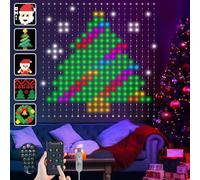Ciskotu® Cortina de Luces, 86+ Modo RGBIC Inteligente Curtain Lights, DIY Modelo Dinámico con 400 LEDs, IP65 Impermeable Cortina Luces Led para Navidad (2 x 2M)