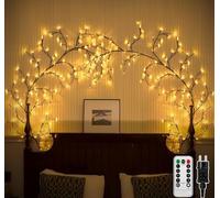 Ciskotu Guirnalda Luces Interior, Cadena con Enchufe, 144 LEDs Ramas de Luces para Interior, Cuarto, Decoracion pared Dormitorio, Salon, Hogar