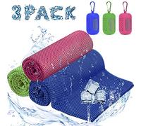 Ciskotu Juego de 3 toallas de microfibra, refrescantes y rápidas de secado, para enfriamiento instantáneo, fitness, deportes, viajes y yoga