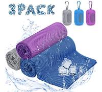 Ciskotu Juego de Toallas de enfriamiento, Toalla de refrigeración para Deporte, Toalla de refrigeración de Microfibra, para Fitness y Deportes, Toalla de Hielo para Fitness, Viajes, Yoga, Golf