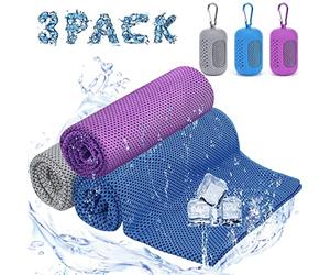Ciskotu Juego de Toallas de enfriamiento, Toalla de refrigeración para Deporte, Toalla de refrigeración de Microfibra, para Fitness y Deportes, Toalla de Hielo para Fitness, Viajes, Yoga, Golf