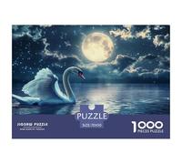 Cisne 1000 Piece Estilo artístico Jigsaw Puzzle For Adults Family Challenge Toys Stress Relief Puzzle Exercise The Memory of The Brain for Men, Women, Elders, Seniors 70x50cm/1000pcs