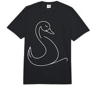 Cisne Arte Lineal Observador de Aves Comfort Colors Adult Heavyweight T-Shirt