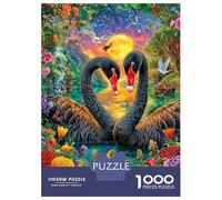 Cisne del Amor Rompecabezas 1000 Piezas,Puzzle Difícil para La Familia - Tiempo De Calidad Y Diversión 52x38cm/1000pcs