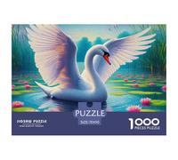 Cisne Puzzle De 1000 Piezas Puzzle Arte Rompecabezas De Piso Y Juego Familiar Adultos Y Niños A Partir De 12 Año 70x50cm/1000pcs