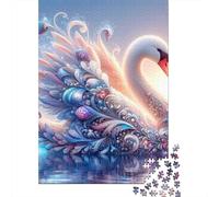 Cisne Puzzle De 1000 Trozos Jewel Cisne Alone Papel Grueso Rompecabezas Apasionados De Los Ocio En Casa Horas De Entretenimiento Garantizadas 52x38cm/1000pcs