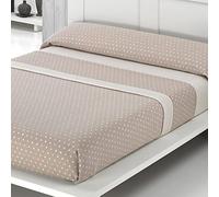 Cisne Rojo Juego de Sábanas Invierno. Sábanas Estampadas Pirineo. Sábanas Suaves y Térmicas. Modelo Abril. Color Vison. Cama 90 cm