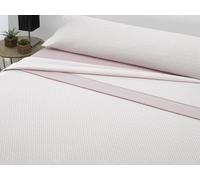 Cisne Rojo Juego de Sabanas Pirineo.Juego de Sabanas Invierno. Sabanas Estampadas Calentitas. Calidad y Diseño. para Cama 90 cm. Color Rosa. Modelo Gema. (100141-90-R)