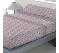 Cisne Rojo Juego Sabanas Cama 105 cm. Juego Sabanas Invierno. Juego Sabanas Pirineo Termico. Sabanas Estampadas. Calidad. Modelo Rubí. Color Rosa