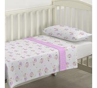 Cisne Rojo Juego Sabanas Maxicuna Infantil. Juego Sabanas Invierno. Juego Sabanas Pirineo Termico. Sabanas Estampadas. Calidad. Modelo Ositos. Color Rosa 140x70 cm