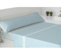 Cisne Rojo Juego Sábanas Poliéster Algodón para Cama 90 cm. Color Verde. Modelo Estela. (200054-90-V)