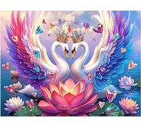 Cisne Rompecabezas 1000 Piezas Cartón para Principiantes Animales fantásticos Vibrantes Juego Familiar Ejercita La Mente Garantía Reposición Piezas 1000 PCS/75x50cm