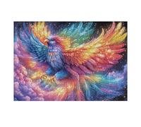 Cisnes con Corazón de Alas Azules Rompecabezas 300 Piezas Cartón Grueso para Coleccionistas Piscina Salpicaduras y Juguete Eventos Team Building Relajación Mental Ocio En Casa Reyes 300 PCS