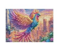 Cisnes con Corazón de Alas Azules Rompecabezas 300 Piezas Cartón Resistente para Adultos Escarcha Sombrilla y Cabaña Actividades Grupales para Relajarse Decoración Pared Regalo Aniversario 300 PCS