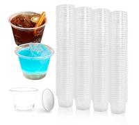 Cisolen 300 Pcs Vasos de Chupito de Plástico 30ml/3cl Vasos Chupitos Reutilizables Vaso de Vino Transparentes Vasitos Aperitivos Plastico Duro para Picnic Bares Fiestas Bodas Cumpleaños y Navidad
