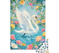 Cisón Alas Desplegadas Flores Puzzle 1000 Piezas Impresión De Alta Definición, Puzzle De Madera, para Adultos Y Niños 14+, Rompecabezas Juego De Retos, Regalo 1000pcs (75x50cm)
