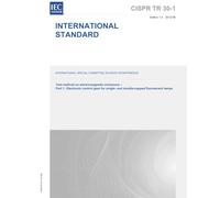 CISPR/TR 30-1 Ed. 1.0 en:2012 First Edition: Test method on electromagnetic emissions - Part 1: Electronic control gear for single- and double-capped fluorescent lamps