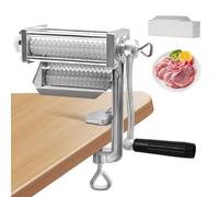 CISSIYOG Ablandador De Carne, MáQuina para Ablandar Carne Manual con Rodillos De Cuchillas De Acero Inoxidable Y Manivela De Funcionamiento Suave para Pollo, Res, Bistec, Cocina, Hogar, Restaurante