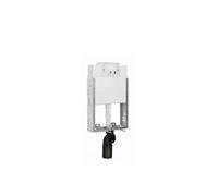 Cisterna de doble descarga 52 cm soporte metálico juego de fijación SANFLUSH de Unisan - Placa en blanco ORANGE