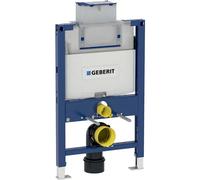 Cisterna empotrada Omega 12 cm para pared de obra de 82 cm de altura mínima o pared ligera Duofix de Geberit - Sin Anclajes / Sin accesorios / Pulsador Omega30 brillante/cromado mate