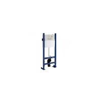 Cisterna para pladur de doble descarga 50 cm con juego de fijación SANFIX de Unisan - Placa satinada ORANGE