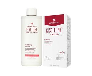 Cistitone Forte BD 60 cápsulas + Iraltone Champú Fortificante 200ml Pack
