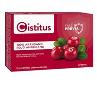 CISTITUS | 30 Comprimidos | Fase previa | Sin Gluten ni Lactosa | Arándano Rojo Americano, Alta Concentración de PACs, Vitamina C y Salvia | Complemento Alimenticio para el Bienestar Urinario