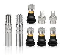 Cisyia 8 accesorios de scooter E, válvula sin cámara resistente, válvula Schrader, adaptador de extensores de válvula para Ninebot Max G30, para Xiaomi M365, Pro, Pro2, 1S, Essential, Mi 3, Segway