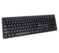 CiT KB-2106C - Teclado USB/PS2, Color Negro