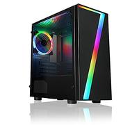 CiT Seven MATX RGB - Funda para Juegos de PC, Soporte Micro-ATX y Mini ITX, Color Negro