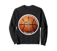 Cita Cristiana del versículo de la Biblia de Baloncesto Filipenses 4:13 Sudadera