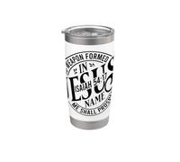 Cita cristiana Dios No Weapon Formed In Jesus will Prosper Vaso térmico de acero inoxidable de doble pared
