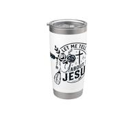 Cita cristiana Dios religioso Déjame contarte acerca de mi Jesús Vaso térmico de acero inoxidable de doble pared